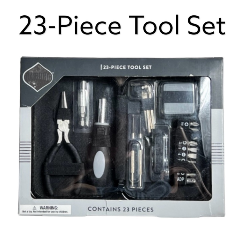 NIB Dashing 23 Piece Tool Set With Black Case